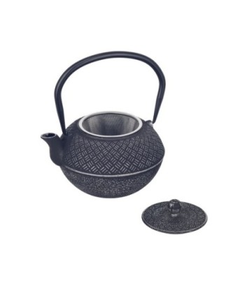 Signes Grimalt By SIGRIS - Tetera 1 litro Negro de Hierro Colado | Tetera Tetera De Hierro Tetera China 12x15x17cm