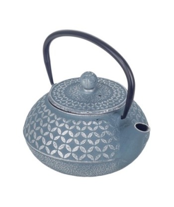 Signes Grimalt By SIGRIS - Tetera 0,8 litros Azul de Hierro Colado | Tetera Tetera De Hierro Tetera China 11x15x17cm