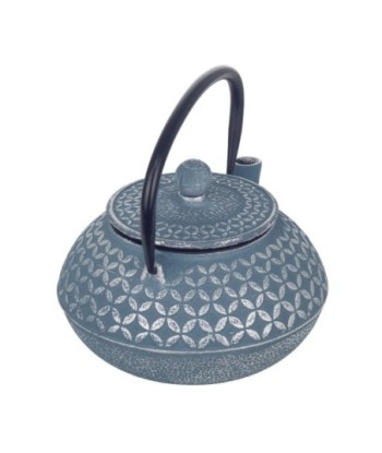 Signes Grimalt By SIGRIS - Tetera 0,8 litros Azul de Hierro Colado | Tetera Tetera De Hierro Tetera China 11x15x17cm