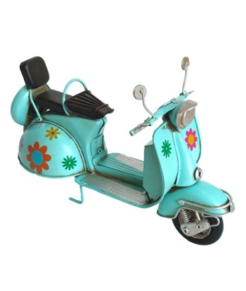 Moto Scooter Vintage de Metal, Modelo Coleccionista, Regalo Original para Amantes de Vehículos, Decoración Retro