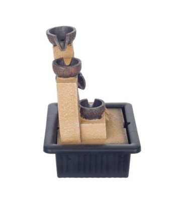 Signes Grimalt By SIGRIS - Fuente Geomantic Marrón de Resina | Fuente Budas De La Suerte Buda Suerte 25x18x21cm