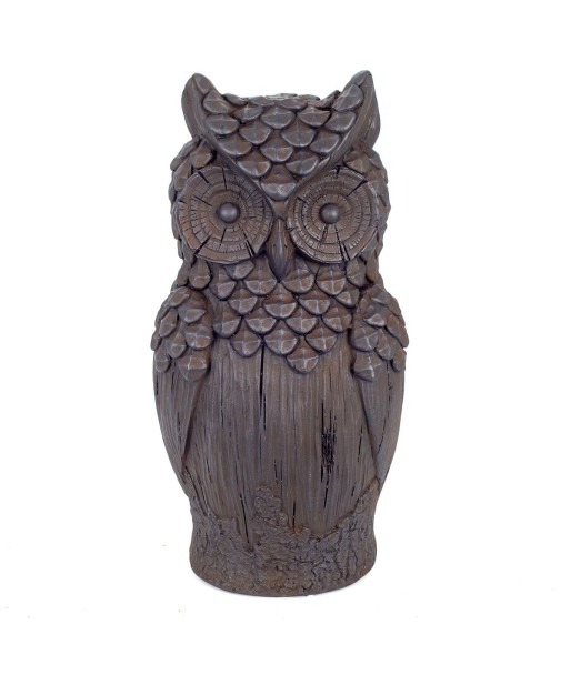 Signes Grimalt By SIGRIS - Figura Búho Gris de Resina | Figura de Búho Figuras De Resina Para Jardin Figura Resina