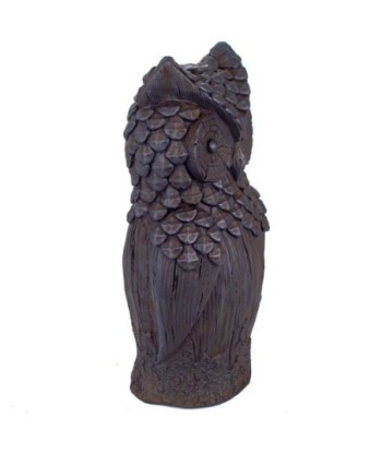 Signes Grimalt By SIGRIS - Figura Búho Gris de Resina | Figura de Búho Figuras De Resina Para Jardin Figura Resina