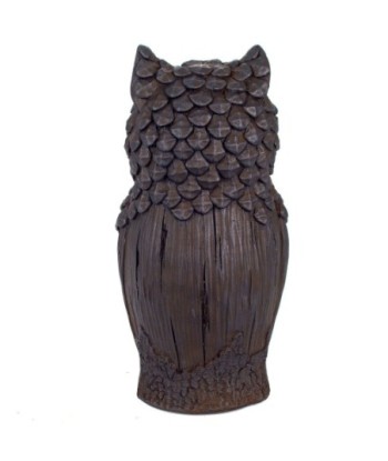 Signes Grimalt By SIGRIS - Figura Búho Gris de Resina | Figura de Búho Figuras De Resina Para Jardin Figura Resina
