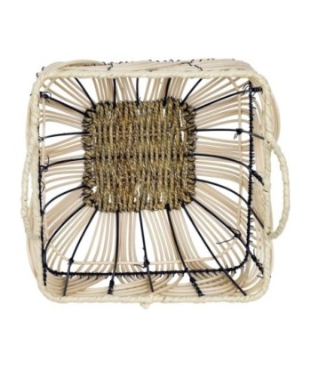 Signes Grimalt By SIGRIS - Cestas fruta con asas 3 Uni. Marrón de Espadaña | Cesta Cesta Decorativa Cesta Baño