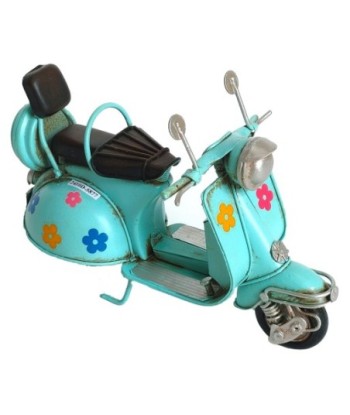 Moto Scooter Vintage de Metal para Colección, Regalo Perfecto para Amantes de los Vehículos Clásicos