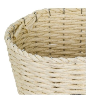 Signes Grimalt By SIGRIS - Cestas 3 Unidades Marrón de Espadaña | Cesta Bandeja Decorativa Mesa Bandeja Mimbre