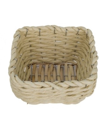 Signes Grimalt By SIGRIS - Cestas 3 Unidades Marrón de Espadaña | Cesta Bandeja Decorativa Mesa Bandeja Mimbre