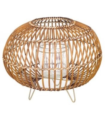 Signes Grimalt By SIGRIS - Candelabro Marrón de Espadaña | Candelabro Decoracion Candelabro Mesa 21x32x32cm