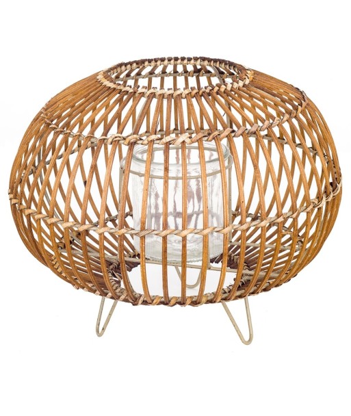 Signes Grimalt By SIGRIS - Candelabro Marrón de Espadaña | Candelabro Decoracion Candelabro Mesa 21x32x32cm