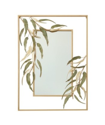 Signes Grimalt By SIGRIS - Espejo Blanco de Metal | Espejo Redondo Madera Espejo Rustico 100x5x70cm