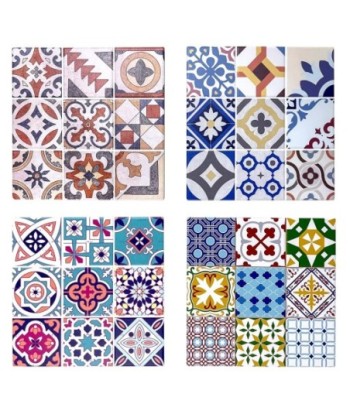 By Sigris - Salvamantel hidráulico 4 Unidades Multicolor de Ceramica | Salvamanteles Mantel Individual Salvamanteles