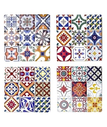 Signes Grimalt By SIGRIS - Posavasos hidráulico 4 Unidades Multicolor de Ceramica | Posavasos Mantel Individual