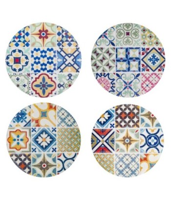 Signes Grimalt By SIGRIS - Posavasos hidráulico 4 Unidades Multicolor de Ceramica | Posavasos Mantel Individual
