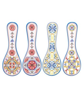 Signes Grimalt By SIGRIS - Apoyador Cucharas 4 Uni. Azul de Ceramica | Cuchara Cuchara Palo Cocina Cuchara Madera