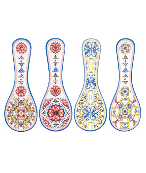 Signes Grimalt By SIGRIS - Apoyador Cucharas 4 Uni. Azul de Ceramica | Cuchara Cuchara Palo Cocina Cuchara Madera