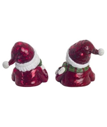 Signes Grimalt By SIGRIS - Figura Papa Noel 2 Unidades Rojo de Resina | Figura de Navidad Figura Navidad Figuras