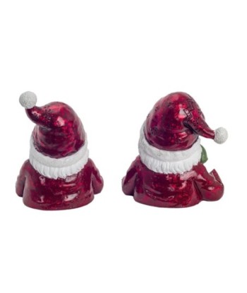 Signes Grimalt By SIGRIS - Figura Papa Noel 2 Unidades Rojo de Resina | Figura de Navidad Figura Navidad Figuras