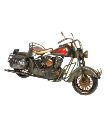 Moto Vintage de Metal para Coleccionistas, Modelo Clásico de Motocicleta, Decoración Retro, Regalo Ideal para