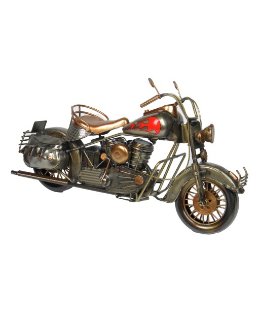 Moto Vintage de Metal para Coleccionistas, Modelo Clásico de Motocicleta, Decoración Retro, Regalo Ideal para