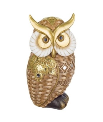 Signes Grimalt By SIGRIS - Figura Búho Dorado de Resina | Figura de Búho Figuras De Resina Para Jardin Figura