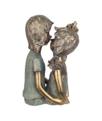 Signes Grimalt By SIGRIS - Figura Pareja Jóvenes Besos Dorado de Resina | Figura de persona Figuras De Resina