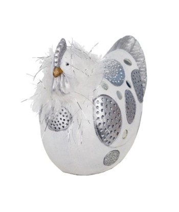 Signes Grimalt By SIGRIS - Figura Gallina Blanco de Resina | Figura de Gallina Figuras De Resina Para Jardin Figura