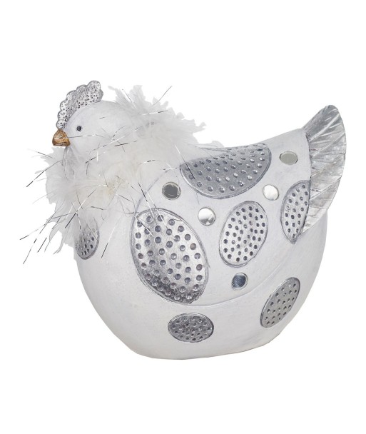 Signes Grimalt By SIGRIS - Figura Gallina Blanco de Resina | Figura de Gallina Figuras De Resina Para Jardin Figura