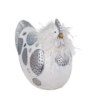 Signes Grimalt By SIGRIS - Figura Gallina Blanco de Resina | Figura de Gallina Figuras De Resina Para Jardin Figura
