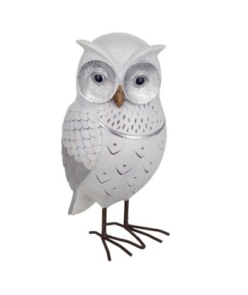 Signes Grimalt By SIGRIS - Figura Búho Blanco de Resina | Figura de Búho Figuras De Resina Para Jardin Figura