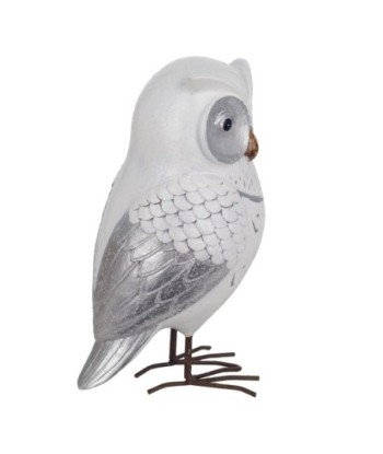 Signes Grimalt By SIGRIS - Figura Búho Blanco de Resina | Figura de Búho Figuras De Resina Para Jardin Figura