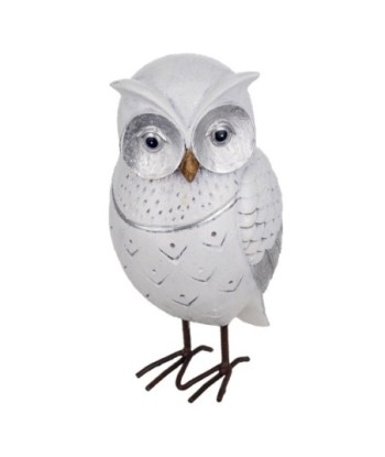 Signes Grimalt By SIGRIS - Figura Búho Blanco de Resina | Figura de Búho Figuras De Resina Para Jardin Figura