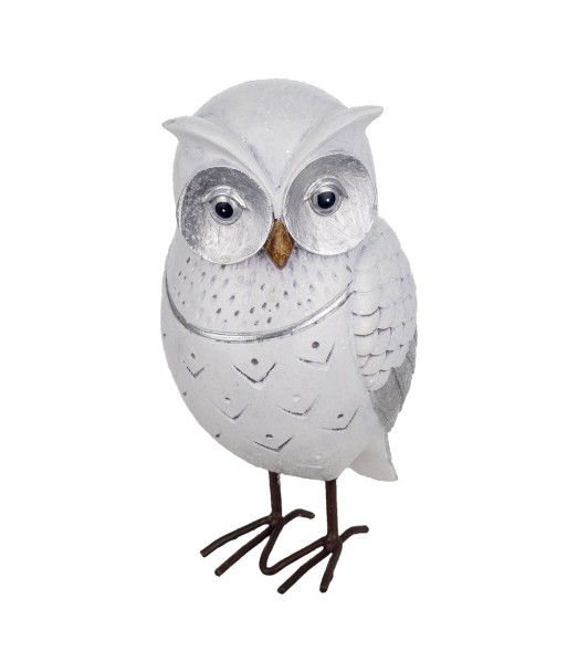 Signes Grimalt By SIGRIS - Figura Búho Blanco de Resina | Figura de Búho Figuras De Resina Para Jardin Figura