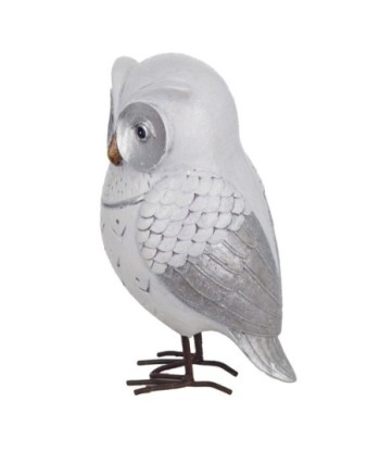 Signes Grimalt By SIGRIS - Figura Búho Blanco de Resina | Figura de Búho Figuras De Resina Para Jardin Figura