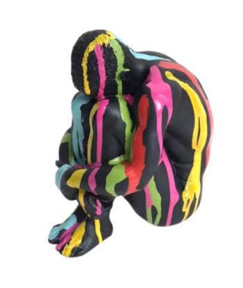 Signes Grimalt By SIGRIS - Figura Hombre Desnudo Negro de Resina | Figura de Persona Figuras Decorativas Decoracion