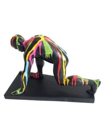 Signes Grimalt By SIGRIS - Figura Hombre Desnudo Negro de Resina | Figura de Persona Figuras Decorativas Decoracion