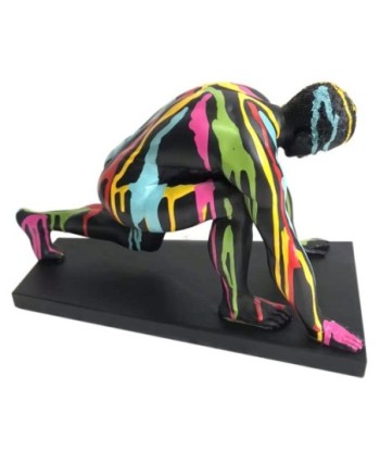 Signes Grimalt By SIGRIS - Figura Hombre Desnudo Negro de Resina | Figura de Persona Figuras Decorativas Decoracion