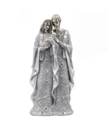 Signes Grimalt By SIGRIS - Figura Nacimiento Jesús Plateado de Resina | Nacimiento Figuras De Resina Para Jardin