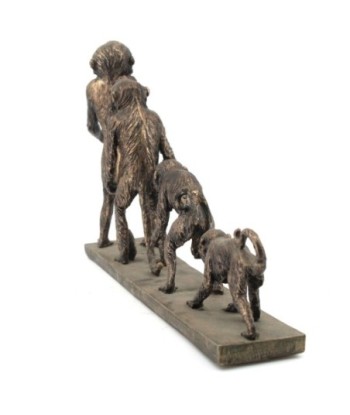 By Sigris - Figura evolución del mono Negro de Resina | Figura de Persona Figuras De Resina Para Jardin Figura