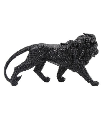 Signes Grimalt By SIGRIS - Figura Leon Negro de Resina | Figura de León Figuras Decorativas Decoracion Salon 24x10x45cm