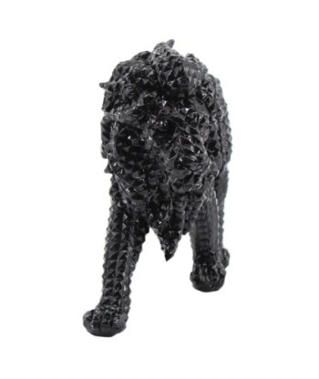 Signes Grimalt By SIGRIS - Figura Leon Negro de Resina | Figura de León Figuras Decorativas Decoracion Salon 24x10x45cm
