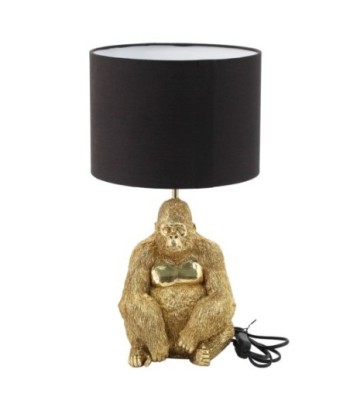 Signes Grimalt By SIGRIS - Lámpara en forma Orangutan Dorado de Resina | Lámpara de Pie Lampara Mesa De Noche