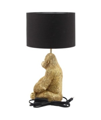 Signes Grimalt By SIGRIS - Lámpara en forma Orangutan Dorado de Resina | Lámpara de Pie Lampara Mesa De Noche