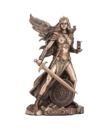 Escultura de Nemesis, Diosa Griega de la Venganza, Figura Decorativa Clásica en Bronce para Coleccionistas y