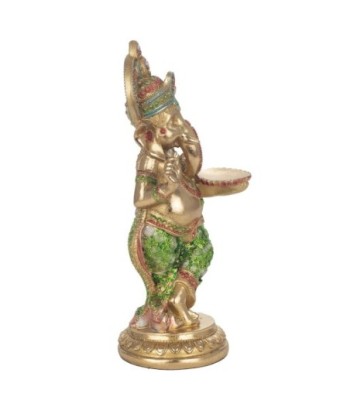 Signes Grimalt By SIGRIS - Portavelas ganesha Dorado de Resina | Portavelas Figuras Decorativas Decoracion Salon