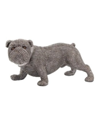 Signes Grimalt By SIGRIS - Figura Perro Bulldog Plateado de Resina | Figura de Perro Figuras Decorativas Decoracion