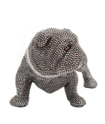 Signes Grimalt By SIGRIS - Figura Perro Bulldog Plateado de Resina | Figura de Perro Figuras Decorativas Decoracion