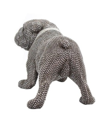 Signes Grimalt By SIGRIS - Figura Perro Bulldog Plateado de Resina | Figura de Perro Figuras Decorativas Decoracion