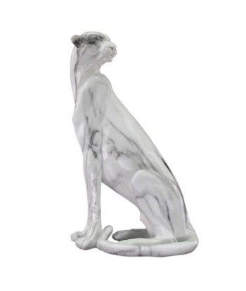Signes Grimalt By SIGRIS - Figura Leopardo Blanco de Resina | Figura de Leopardo Figuras Decorativas Decoracion