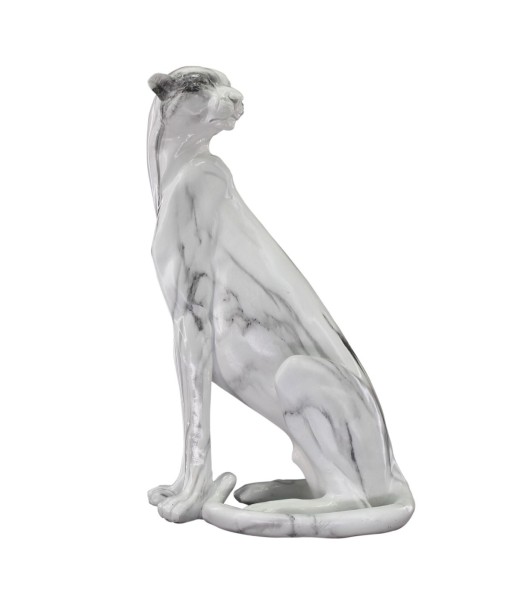 Signes Grimalt By SIGRIS - Figura Leopardo Blanco de Resina | Figura de Leopardo Figuras Decorativas Decoracion